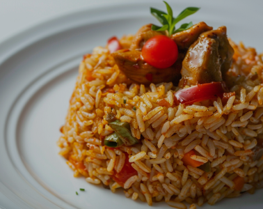 Bajan Pelau Rice with Stew Beef
