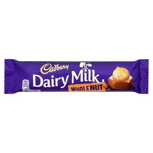 Cadbury Whole Nut Dairy Milk Chocolate 45g