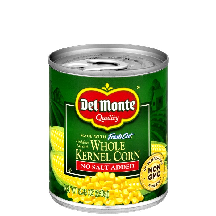 Del Monte Whole Kernel Corn No Salt Added 8.75oz