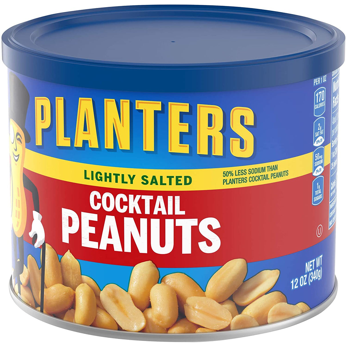 Planters Light Salted Cocktail Peanuts 12oz
