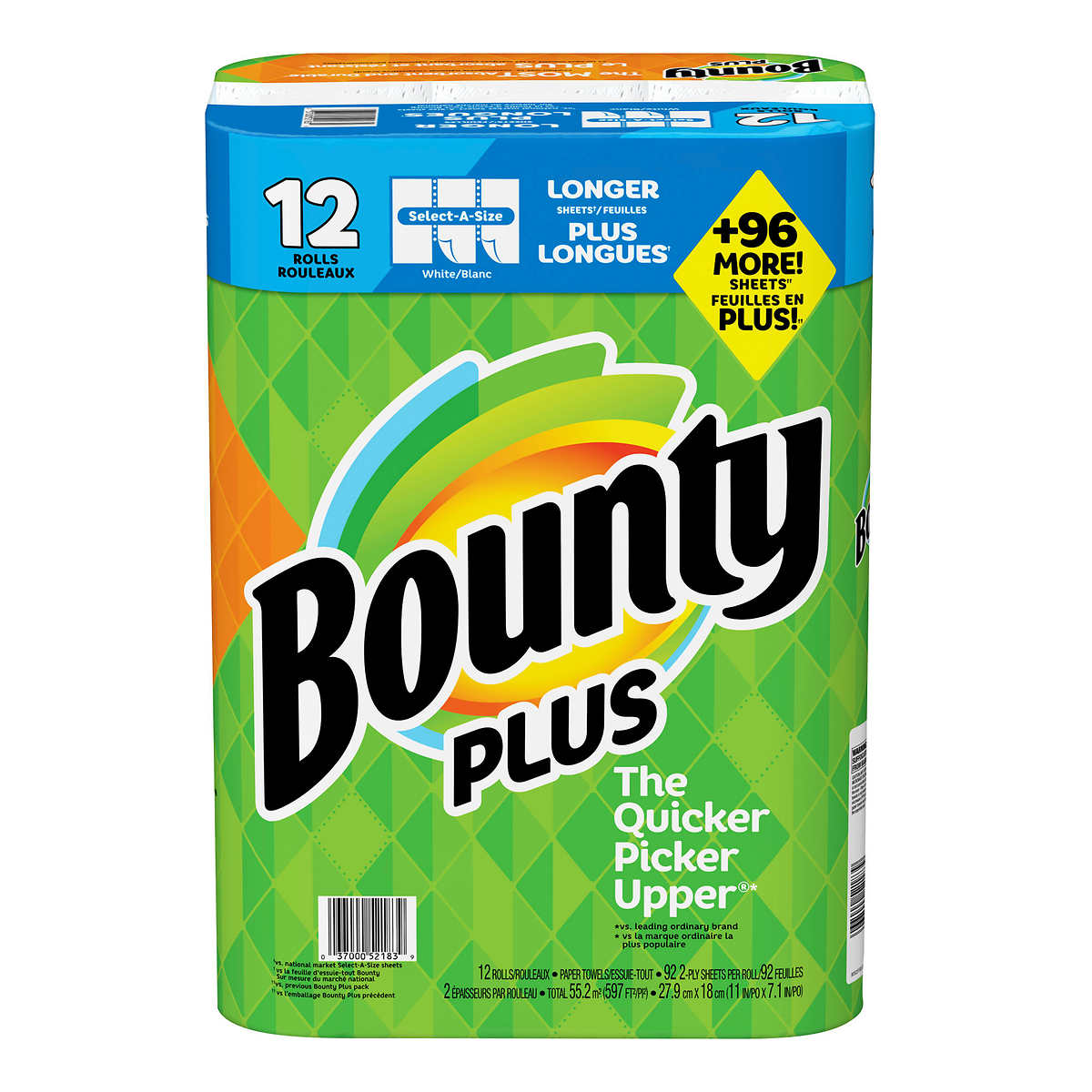 Bounty Plus Hand Towel 90sht
