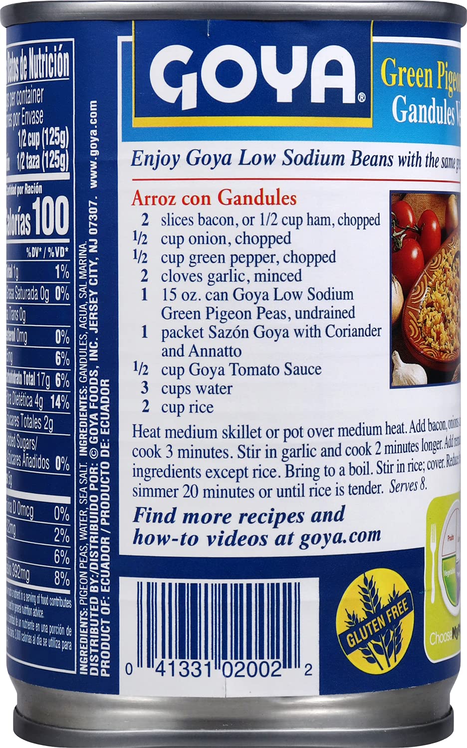 Goya Green Pigeon Peas 425g