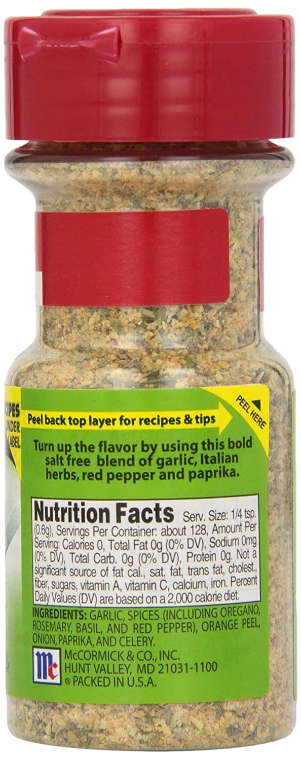 Mccormick Garlic/Herb Salt Free 2.75g