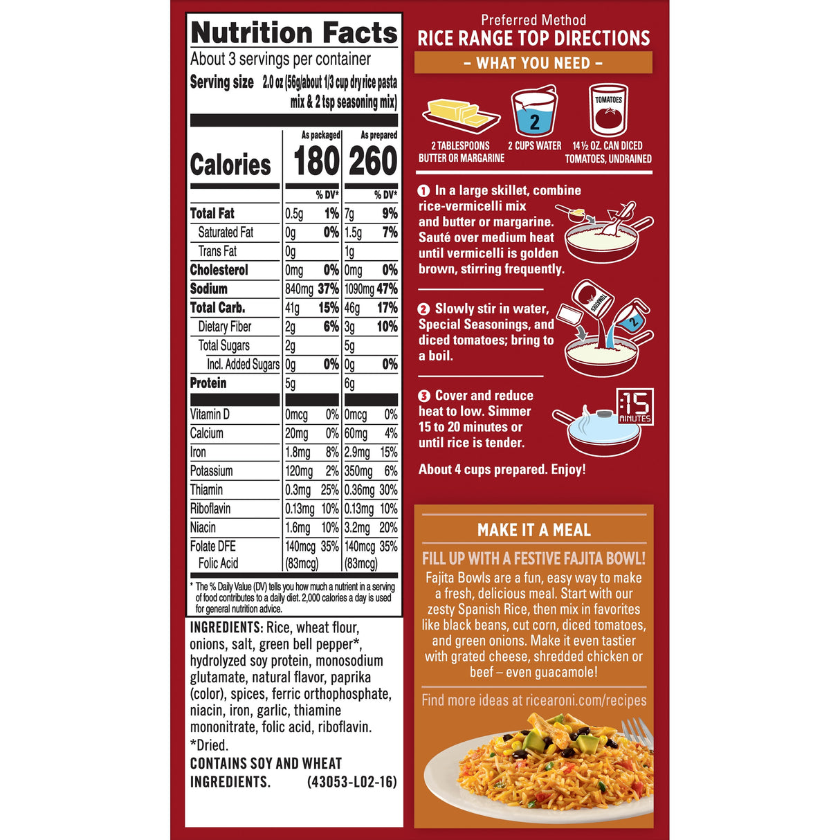 Rice A Roni Spanish Rice 6.8oz