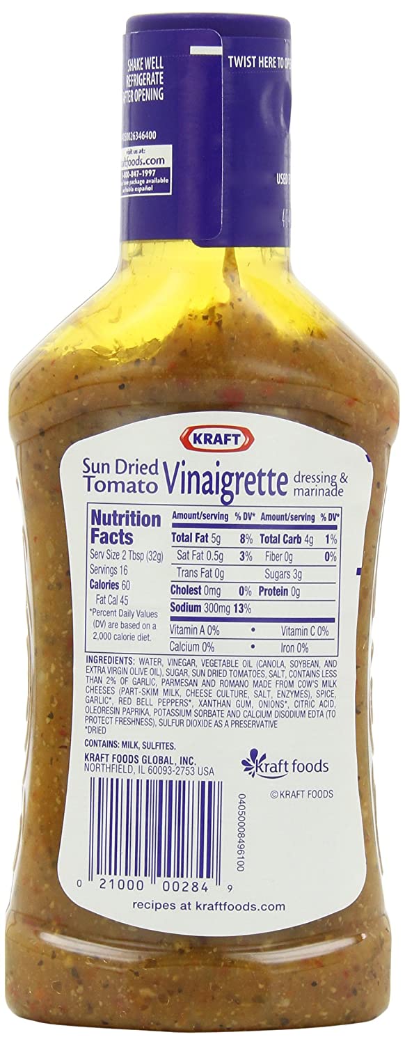 Kraft Sundried Tomato Vinaigrette 16oz