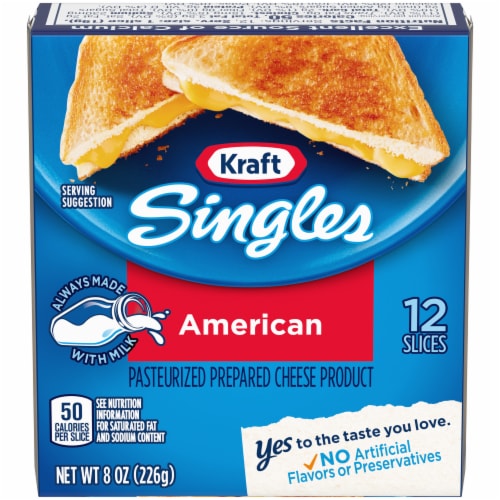 Kraft American Cheese Singles 12s 8oz