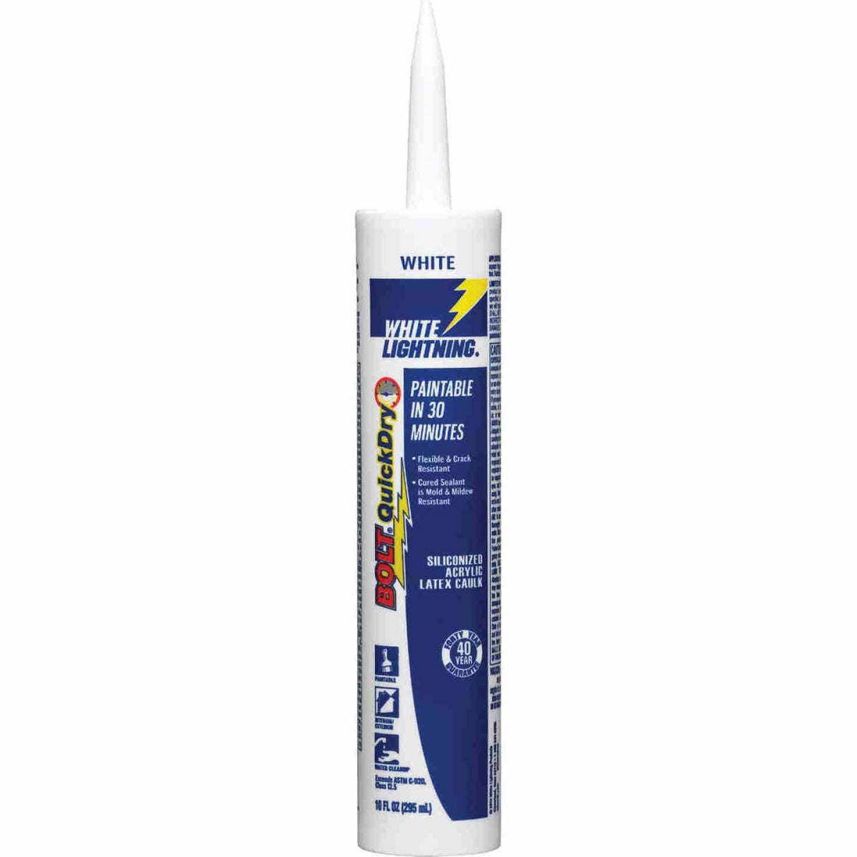 White Lightning Bolt Quick Dry Caulk 10oz