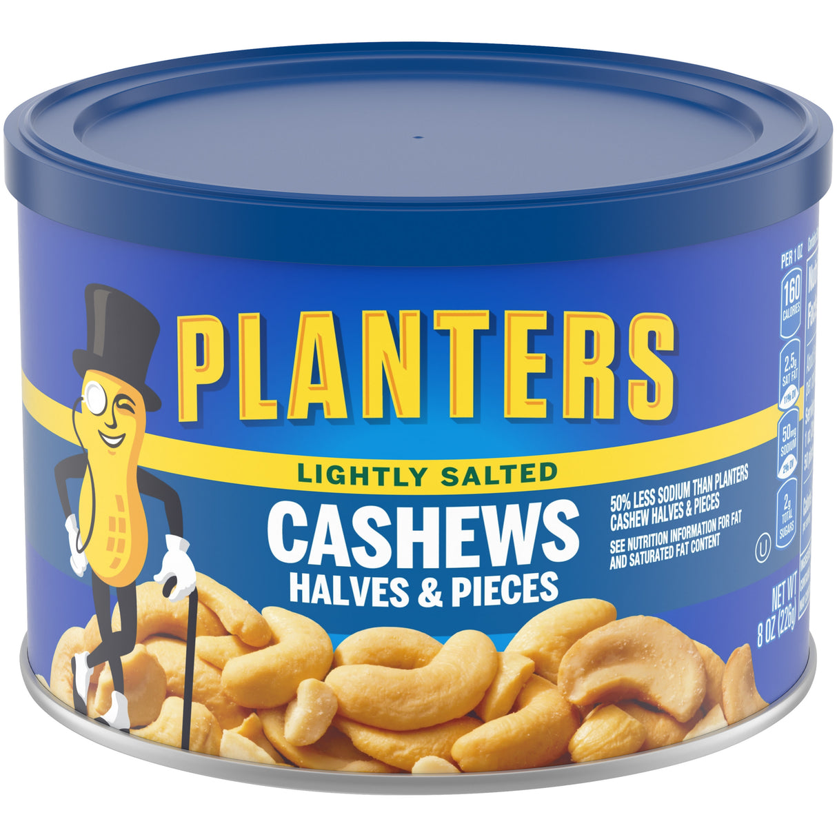 Planters Halves & Pieces Cashews Lightly Salted 8oz