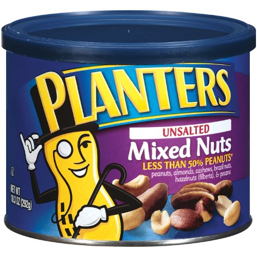 Planters Unsalted Mixed Nuts 10.3oz