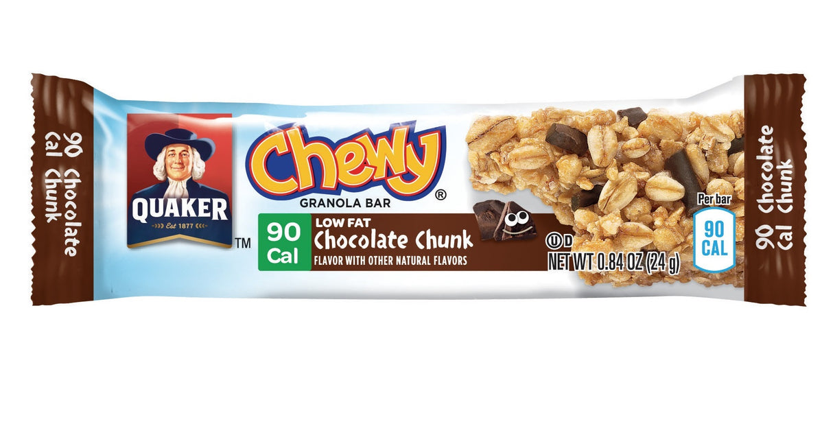 Quaker Chewy Chocolate Chunk Low Fat 0.84oz
