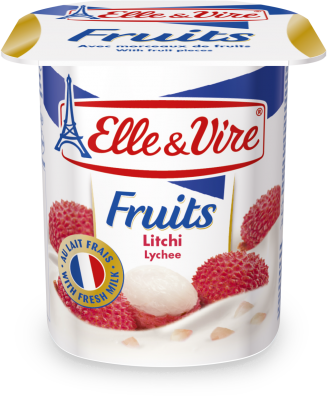 Elle & Vire Lychee Yogurt 125g