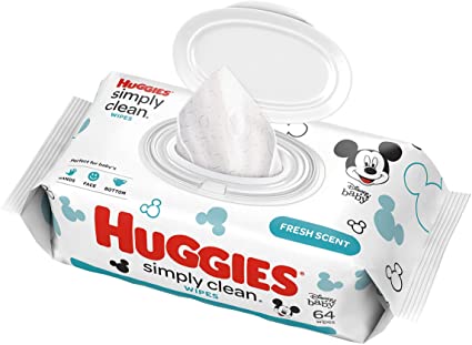 Huggies Simply Clean Fresh Scented Wipes 64's