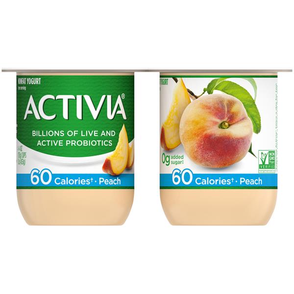 Dannon Activia Light Peach 4pk