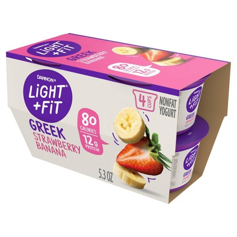 Dannon Light & Fit Greek Strawberry Banana 4pk