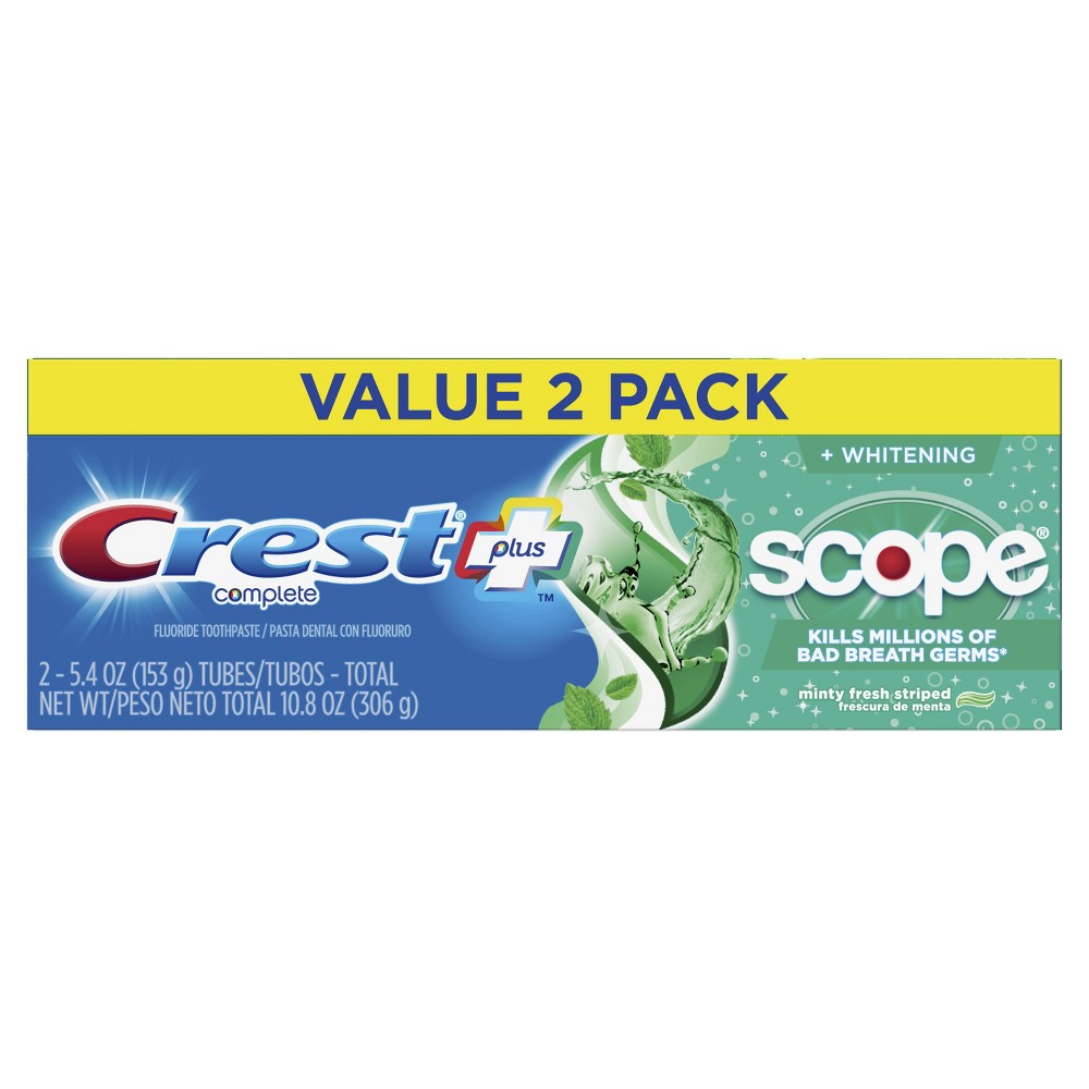 Crest Whitening & Scope 2pk