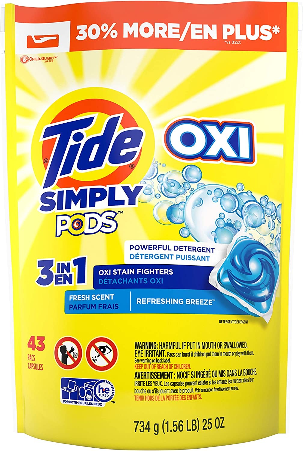 Tide Simply Pods Daybreak Fresh 25oz
