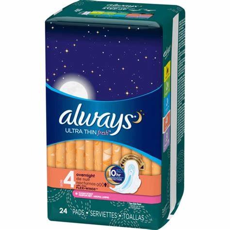 Always Ultra Thin Overnight 24s