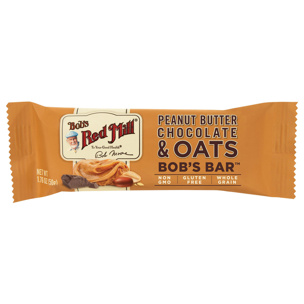 Bob Red Mills Peanut Butter Chocolate & Oats Bar 50g
