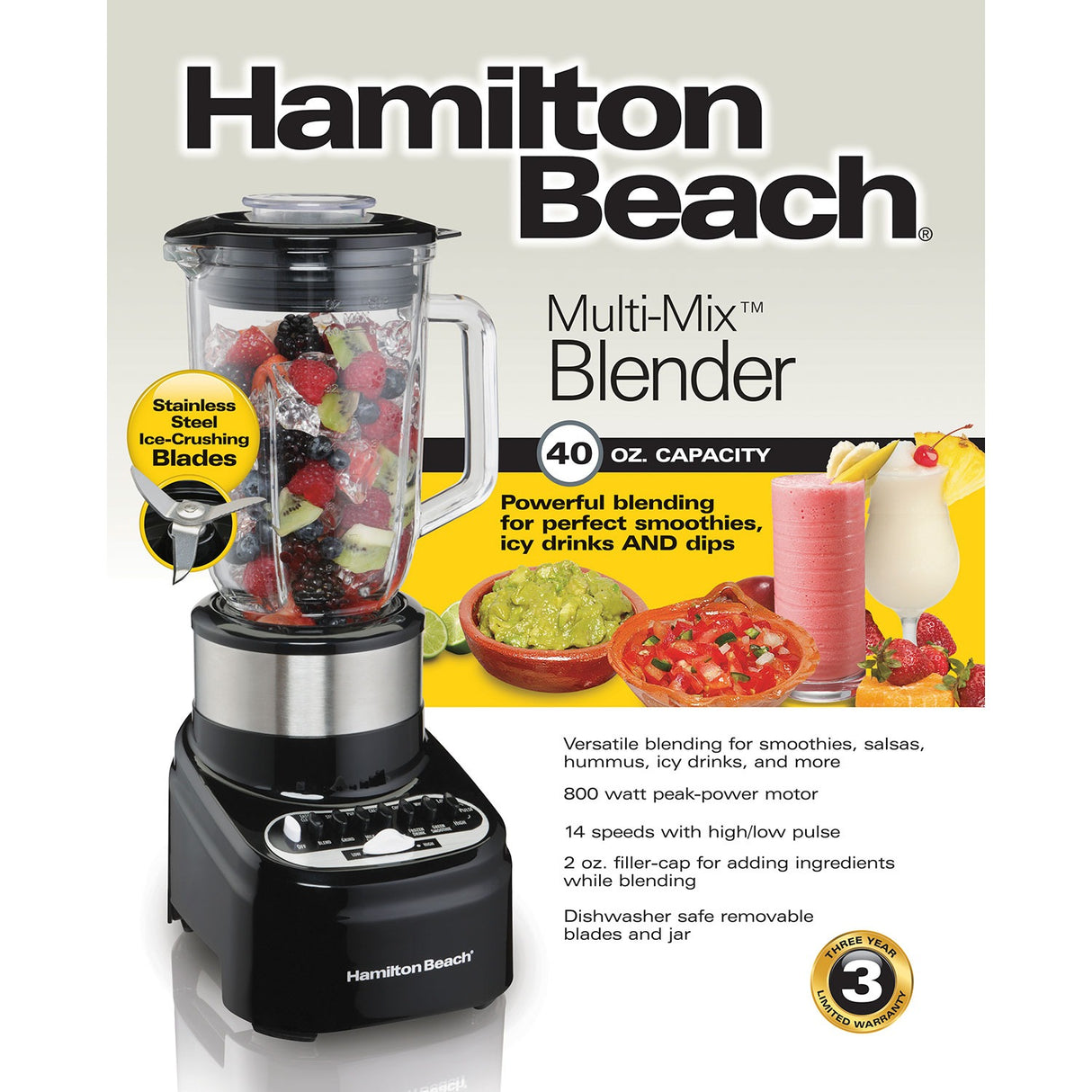 Hamilton Beach Multi Mix Blender 40oz