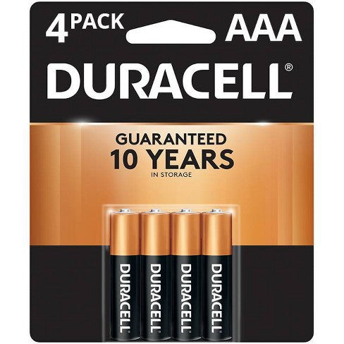 Duracell Alkaline AAA 4s