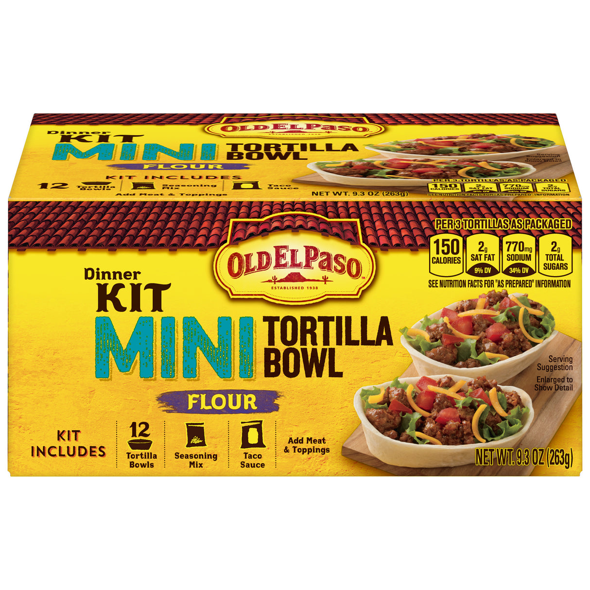 Old Elpaso Tortilla Bowl Kit 12's