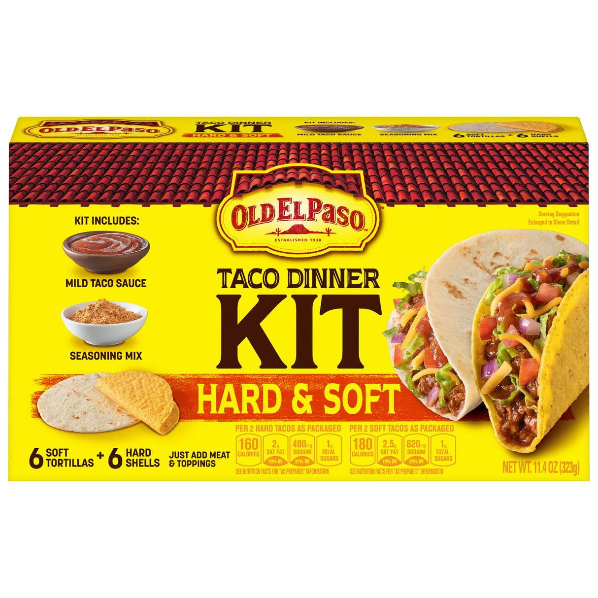 Old El Paso Hard & Soft Taco Dinner 11.4oz