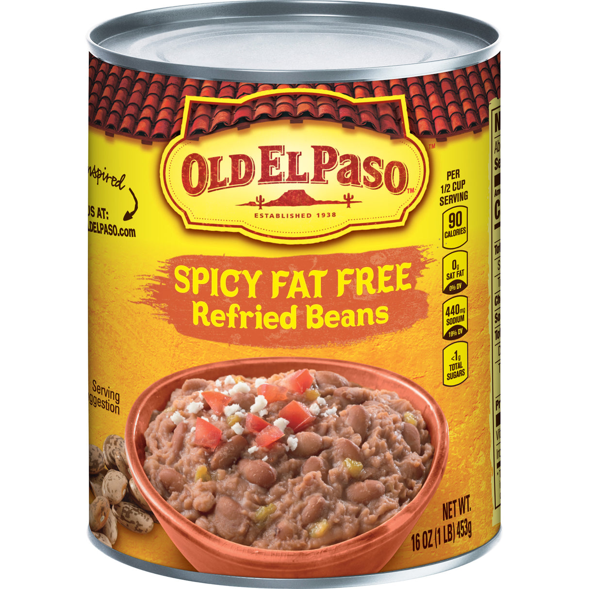 Old El Paso Refried Beans Fat Free 16oz