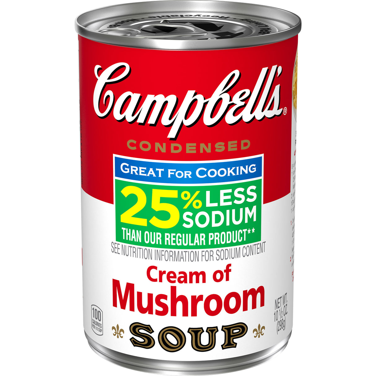Campbells Cream of Mushroom Less Sodium 10.5oz