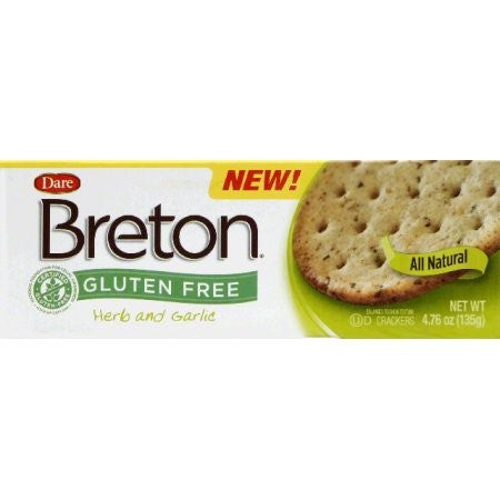 Dare Breton Herb & Garlic Gluten Free Crackers 4.76oz
