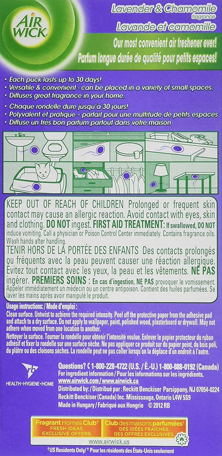 Air Wick Stick Ups Lavender Chamomile 2pk