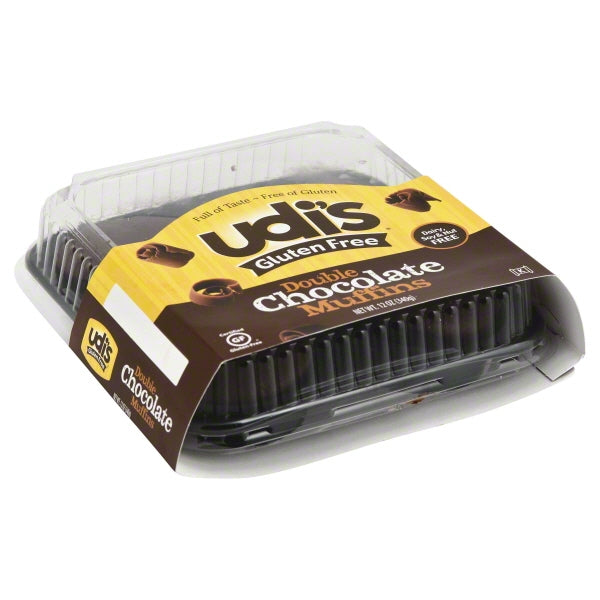 Udis Double Chocolate Muffins GF 12oz