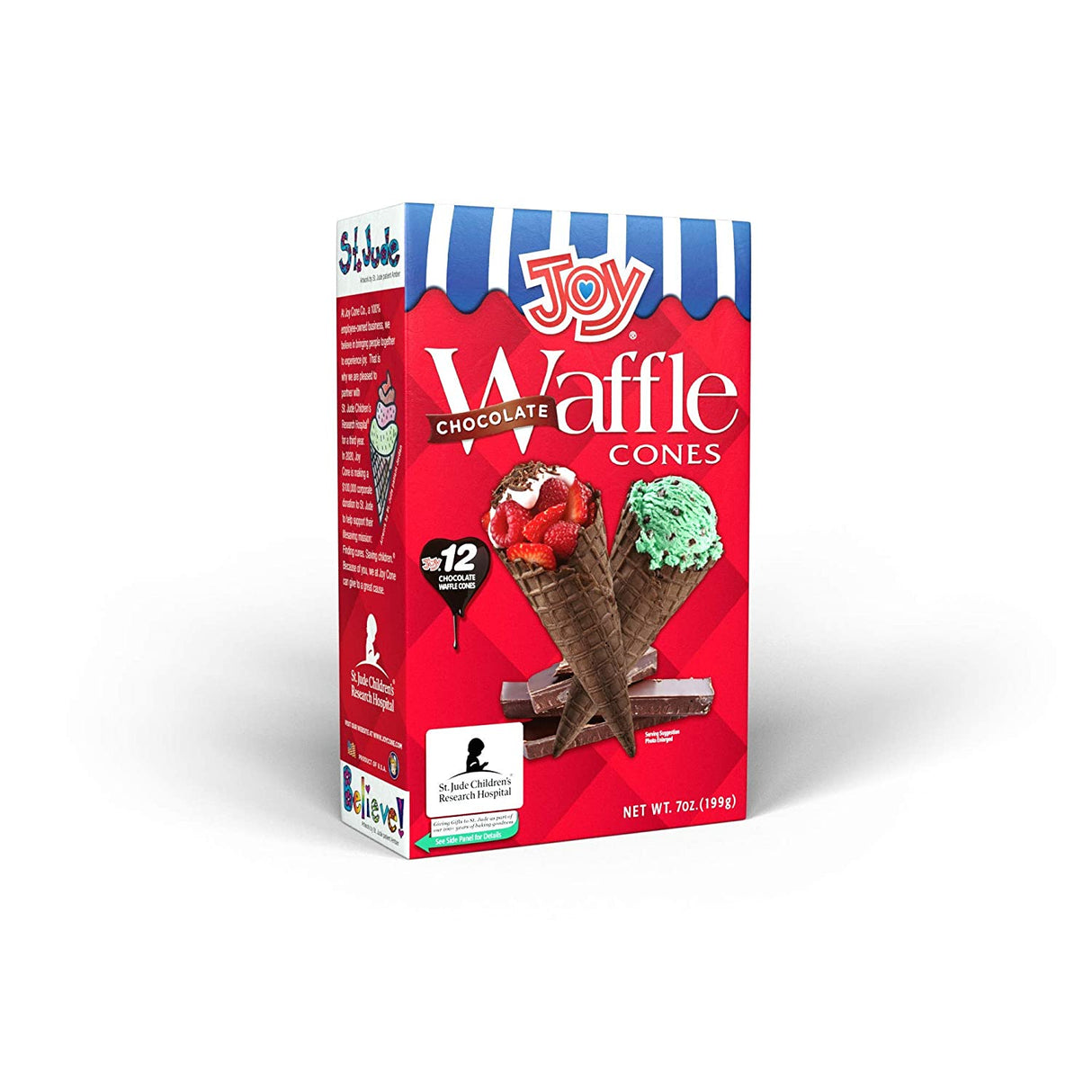 Joy Chocolate Waffles Cones 12s
