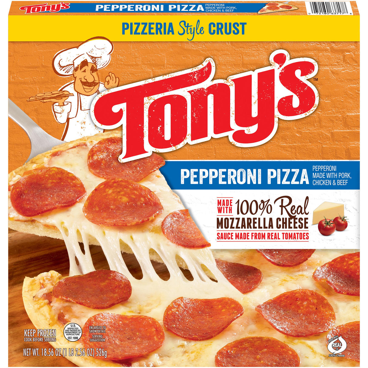 Tony's Pizzeria Style Pepporoni Pizza 18.56oz