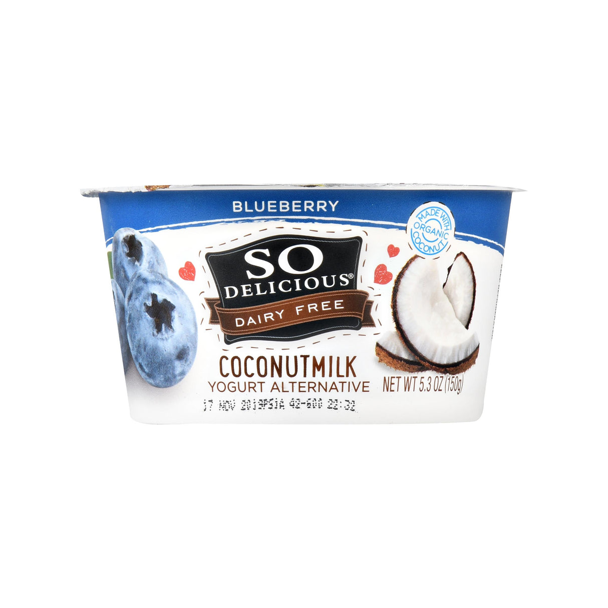 So Delicious Yog Cnutmilk Rberry 150g 150g