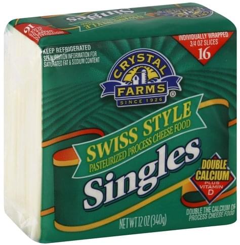 Crystal Farms Swiss Style 16s