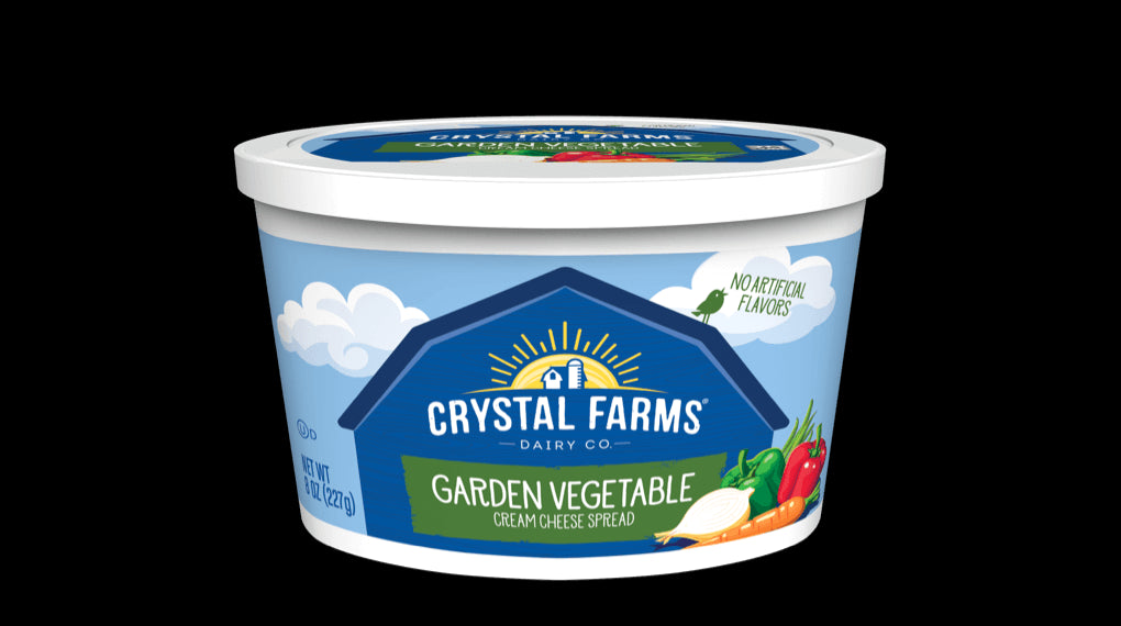Crystal Farm Cr/Cheese Garden Vegetable 8oz