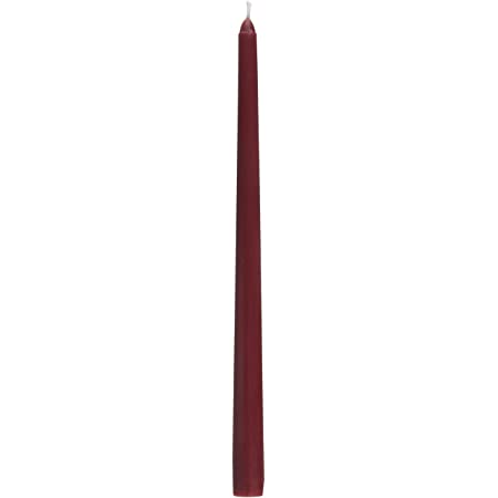 Candle-Lite Tapered Candle - Burgundy 12in