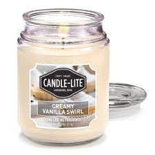 Candle Lite Creamy Vanilla Swirl Candle 18oz