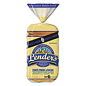 Lender Cinnamon Raisin Swirl Bagel 485g