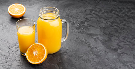 Health juices; fresh orange juice