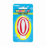 Unique #0 Birthday Candle 1pk