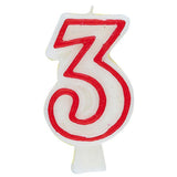 Unique #3 Birthday Candle 1pk
