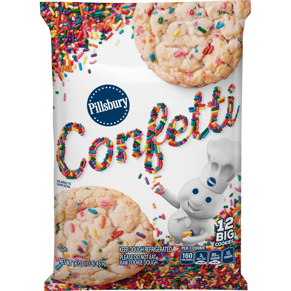 Pillsbury Confetti Big Cookies 16oz