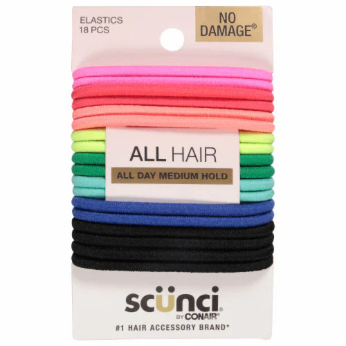 Scunci Elastic Hair Bands 18pcs 16777