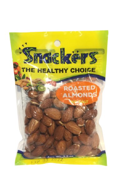 Snackers Roasted Almonds 3.5oz