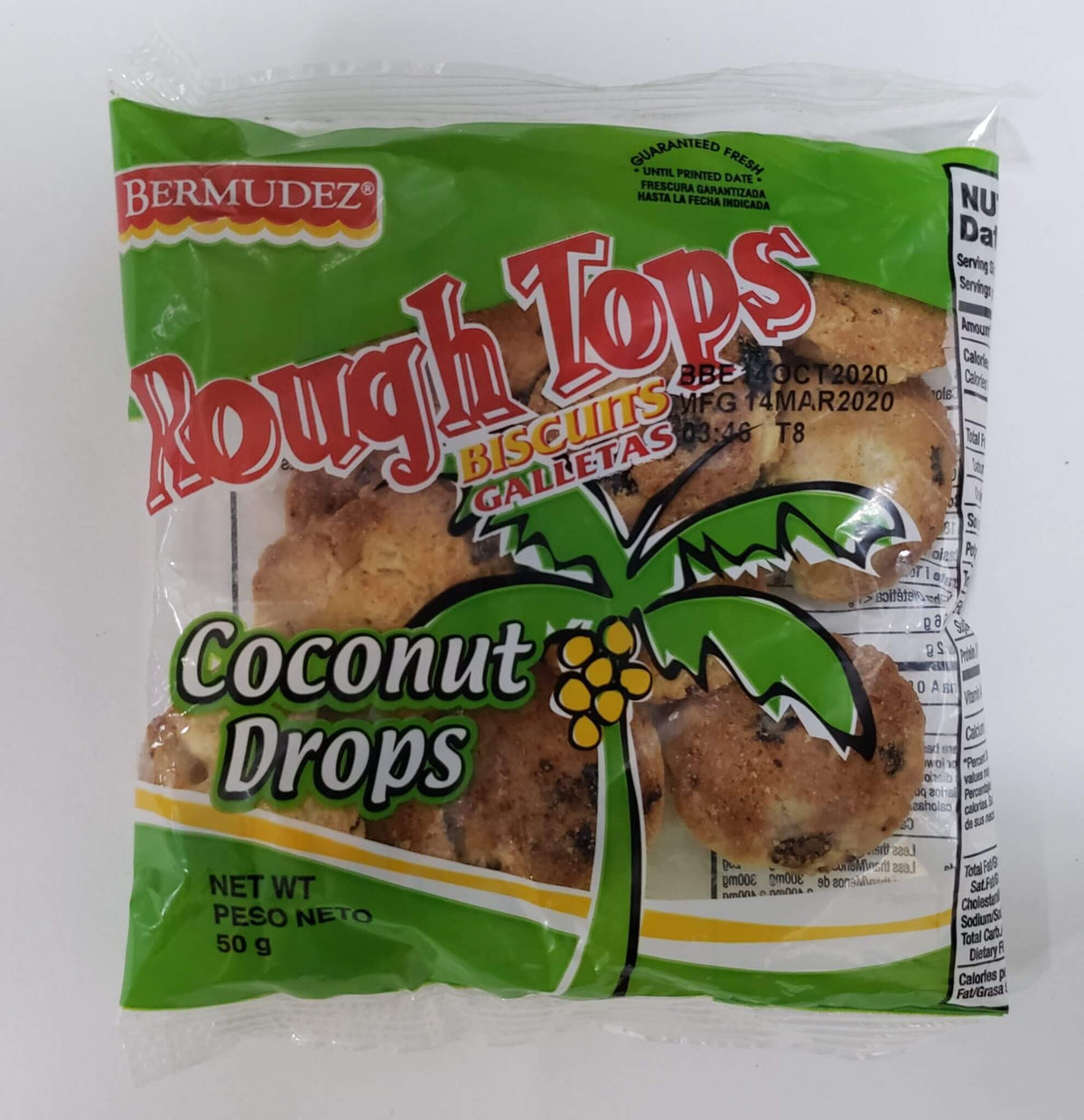 Rough Tops Coconut Drops 50g