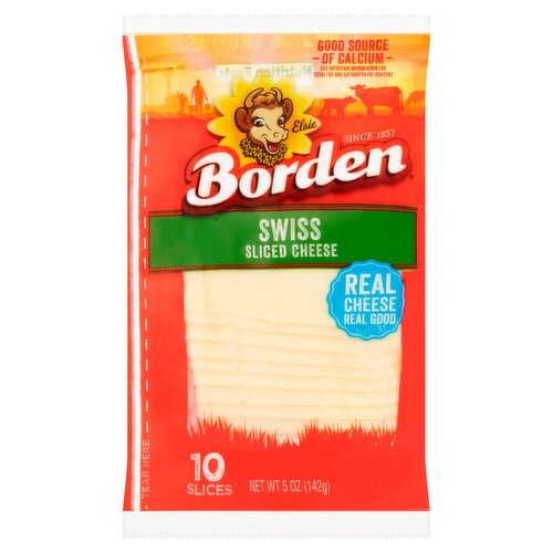 Borden Swiss Deli Sliced Cheese 10s