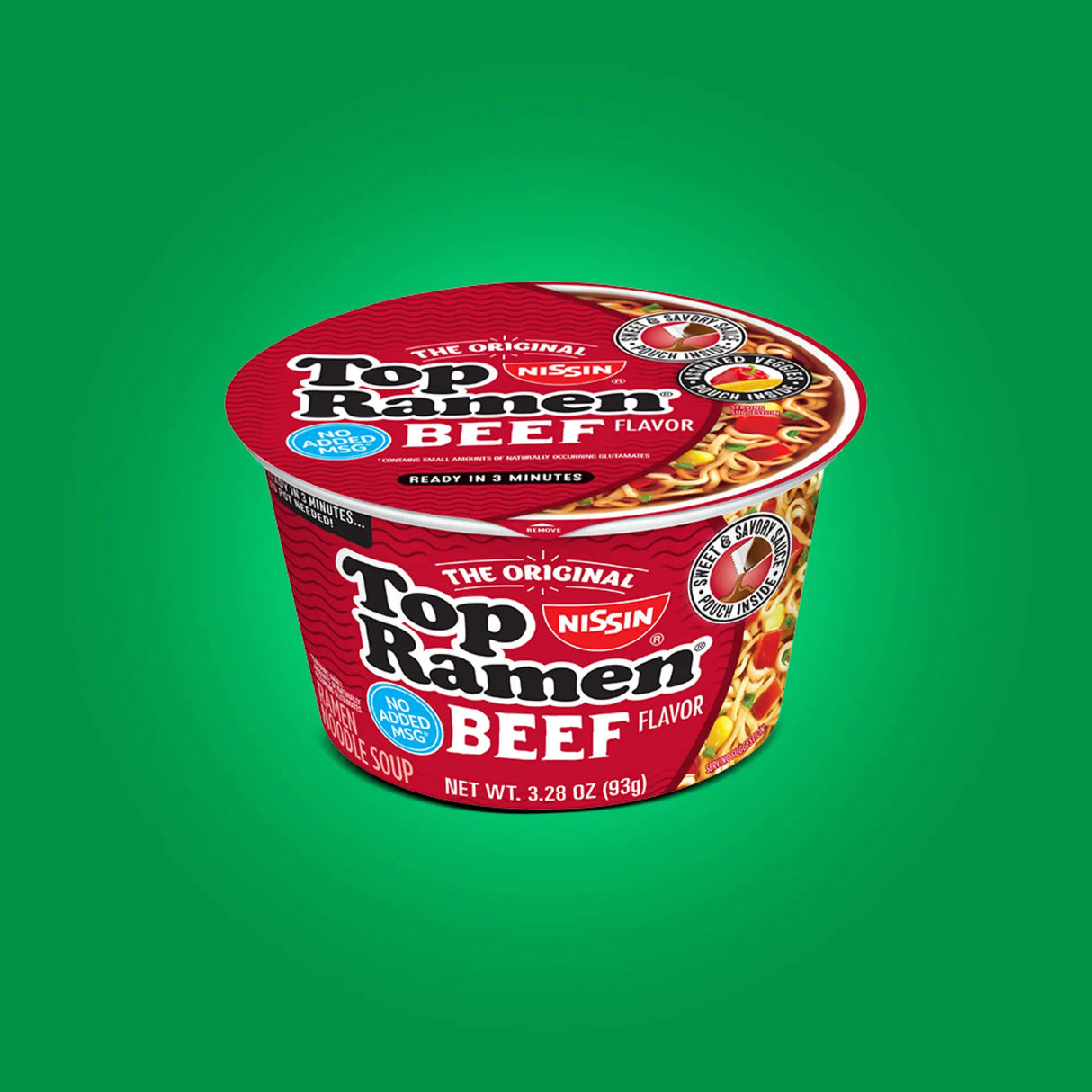Top Ramen Instant Noodles Beef 93g