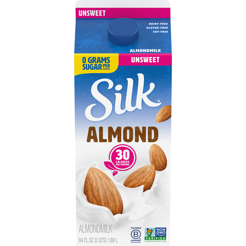 Silk Pure Almond Unsweetened 64oz