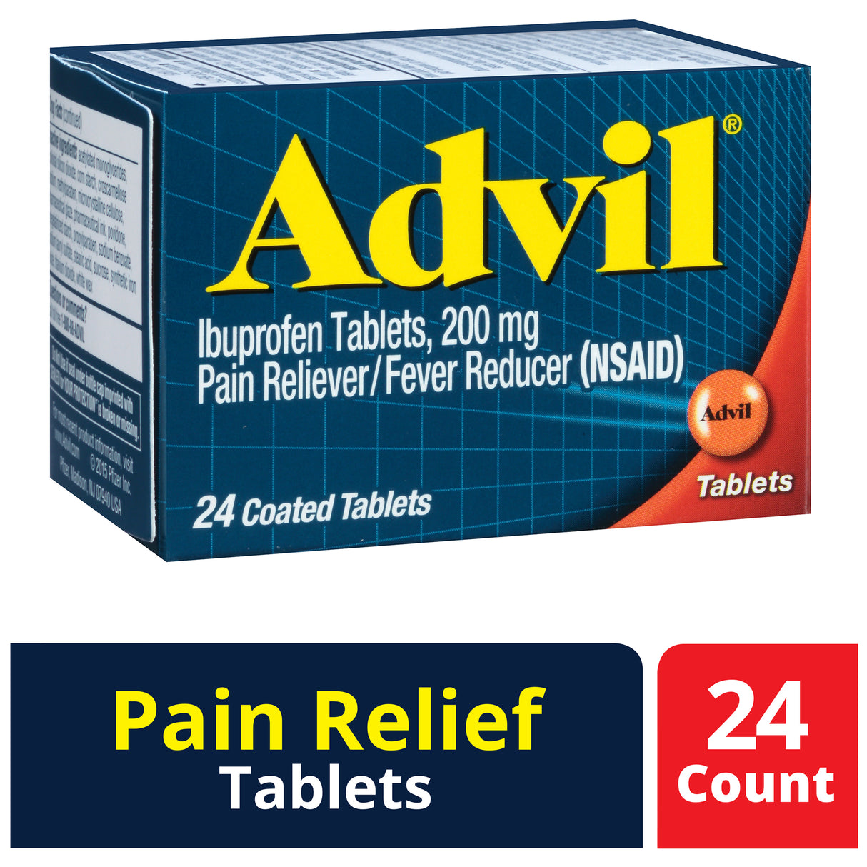 Advil Ibuprofen Tablets 200mg 24s